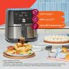 imageInstant Pot 10QT Air Fryer 7in1 Functions with EvenCrisp Technology that Crisps Broils Bakes Roasts Dehydrates Reheats ampamp Rotisseries Includes over 100 InApp Recipes Stainless Steel6 Qt