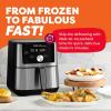 imageInstant Pot 10QT Air Fryer 7in1 Functions with EvenCrisp Technology that Crisps Broils Bakes Roasts Dehydrates Reheats ampamp Rotisseries Includes over 100 InApp Recipes Stainless Steel6 Qt