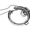 imageInstant Pot 2Pack Sealing Ring 8Qt Inner Pot Seal Ring Electric Pressure Cooker Accessories NonToxic BPAFree Replacement Parts Clear