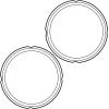 imageInstant Pot 2Pack Sealing Ring 8Qt Inner Pot Seal Ring Electric Pressure Cooker Accessories NonToxic BPAFree Replacement Parts Clear
