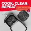 imageInstant Pot 4QT VORTEX 6in1 Mini Air Fryer Air fry Bake Roast Broil Dehydrate or Reheat Black 4 QuartsStainless Steel