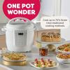 imageInstant Pot 6QT RIO 7in1 Electric MultiCooker Pressure Cooker Slow Cook Rice Steamer Saut Yogurt ampamp Warmer Black 6 QuartsSea Salt