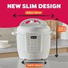 imageInstant Pot 6QT RIO 7in1 Electric MultiCooker Pressure Cooker Slow Cook Rice Steamer Saut Yogurt ampamp Warmer Black 6 QuartsSea Salt