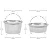 imageInstant Pot Official Mesh Steamer Basket Set Stainless Steel DualPurpose Steamer ampamp Strainer EasyLift Handle Dishwasher Safe RustResistant Essential Accessory for Healthy Cooking