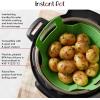 imageInstant Pot Official Silicone Steamer Basket Versatile and BPAFree Compatible with 6 Qt and 8 Qt Cookers Ideal for Steaming Vegetables Fish and More Dishwasher Safe Heat Resistant up GreenGreen