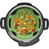 imageInstant Pot Official Silicone Steamer Basket Versatile and BPAFree Compatible with 6 Qt and 8 Qt Cookers Ideal for Steaming Vegetables Fish and More Dishwasher Safe Heat Resistant up GreenGreen