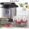 imageInstant Pot Official Stainless Steel Wire Egg Racks Set of 2  Ideal for 6Quart ampamp 8Quart Cookers Ideal for Hard or SoftBoiled Eggs MultiUse Tray for Cooling Decorating and ServingCookBake Set  8Piece