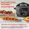 imageInstant Pot Pro 10in1 Pressure Cooker Slow Cooker RiceGrain Cooker Steamer Saut Sous Vide Yogurt Maker Sterilizer and Warmer Includes App With Over 800 Recipes Black 6 Quart75 Quarts