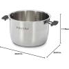 imageInstant Pot Stainless Steel Inner Cooking Pot with Handles 6Qt Polished Surface Rice Cooker Stainless Steel Cooking Pot Use with 6Qt Duo Evo Pro ampamp Pro CrispStainless Steel