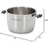 imageInstant Pot Stainless Steel Inner Cooking Pot with Handles 6Qt Polished Surface Rice Cooker Stainless Steel Cooking Pot Use with 6Qt Duo Evo Pro ampamp Pro CrispStainless Steel
