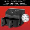 imageInstant Pot Vortex Plus XL 8QT ClearCook Air Fryer Clear Windows Custom Programming 8in1 Functions that Crisps Broils Roasts Dehydrates Bakes Reheats from the Makers of Instant Pot Black8QT Dual Basket