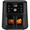 imageInstant Pot 4QT VORTEX 6in1 Mini Air Fryer Air fry Bake Roast Broil Dehydrate or Reheat Black 4 QuartsBlack