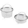 imageInstant Pot Official Mesh Steamer Basket Set Stainless Steel DualPurpose Steamer ampamp Strainer EasyLift Handle Dishwasher Safe RustResistant Essential Accessory for Healthy Cooking