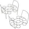 imageInstant Pot Official Stainless Steel Wire Egg Racks Set of 2  Ideal for 6Quart ampamp 8Quart Cookers Ideal for Hard or SoftBoiled Eggs MultiUse Tray for Cooling Decorating and ServingWire Egg Racks