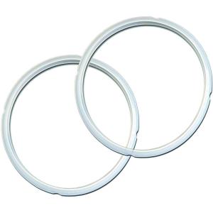 imageInstant Pot 2Pack Sealing Ring Inner Pot Seal Ring Electric Pressure Cooker Accessories NonToxic BPAFree Replacement Parts RedBlue 5 and 6 QTClear