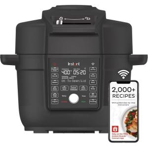 imageInstant Pot 65 Quart Duo Crisp Ultimate Lid with WIFI 13in1 Air Fryer and Pressure Cooker Combo Saut Slow Cook Bake Steam Warm Roast Dehydrate Sous Vide ampamp More Includes App with RecipesNonWifi
