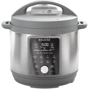 imageInstant Pot 6Quart Whisper Quiet 9in1 Electric Pressure Cooker Slow Rice Steamer Saut Yogurt Maker Warmer ampamp Sterilizer Free App with 800 Recipes Stainless Steel6 Quarts