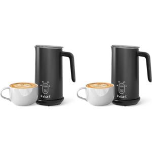 imageInstant Pot Milk Frother 4in1 Electric Milk Steamer 10oz295ml Automatic Hot and Cold Foam Maker and Milk Warmer for Latte Cappuccinos Macchiato From the Makers of Instant 500W BlackPack of 2