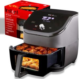 imageInstant Pot Vortex Plus XL 8QT ClearCook Air Fryer Clear Windows Custom Programming 8in1 Functions that Crisps Broils Roasts Dehydrates Bakes Reheats from the Makers of Instant Pot Black6QT
