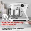 imageInstant Pot 6Speed 63Qt Stand Mixer with Stainless Steel Bowl Base BlackPro White