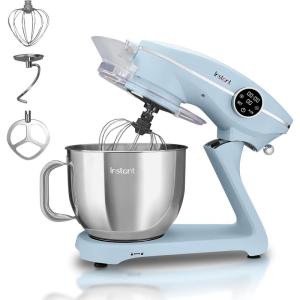 imageInstant Pot 6Speed 63Qt Stand Mixer with Stainless Steel Bowl Base BlackPro Blue