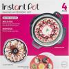 imageInstant Pot Official 4Piece Nonstick Cooking Set Versatile MultiUse Dishwasher Safe Oven Safe and Excellent for Desserts Meals and SnacksAssorted