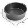 imageInstant Vortex Official Nonstick Round Cake Pan Gray  Ideal for Baking Cakes Casseroles and More  Aluminized Steel for Even Cooking NonStick Surface Heat Resistant to 450F Dishwasher SafeRound Cake Pan
