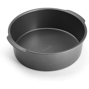 imageInstant Vortex Official Nonstick Round Cake Pan Gray  Ideal for Baking Cakes Casseroles and More  Aluminized Steel for Even Cooking NonStick Surface Heat Resistant to 450F Dishwasher SafeRound Cake Pan