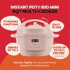 image:imageInstant Pot 4QT RIO Mini 7in1 MultiCooker Pressure Cooker Slow cook Saut Steam Rice Maker Yogurt amp Warmer Eucalyptus 4 QuartsRosewater
