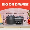 image:imageInstant Pot Dual Action 8in1 MultiCooker with Serve Together Smart Timing 4Qt Pressure Cooker amp 2Qt Rice Cooker Cook Mains amp Sides Together Fast Cooking PFASFree Pot Saut Slow Cook Black