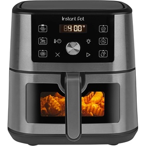 image:imageInstant Pot 4QT VORTEX 6in1 Mini Air Fryer Air fry Bake Roast Broil Dehydrate or Reheat Stainless Steel 4 Quarts